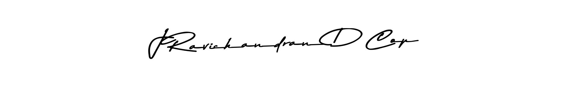 Create a beautiful signature design for name J Ravichandran D Cop. With this signature (Asem Kandis PERSONAL USE) fonts, you can make a handwritten signature for free. J Ravichandran D Cop signature style 9 images and pictures png