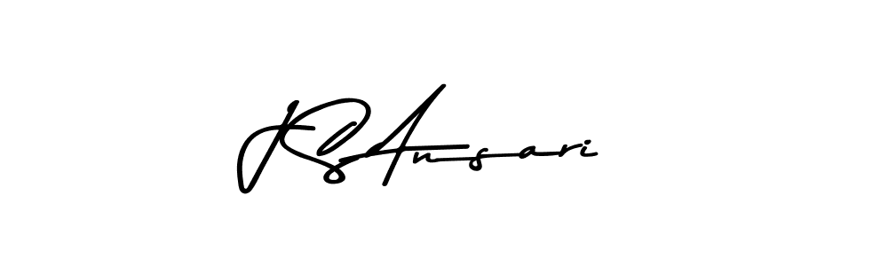 Make a beautiful signature design for name J S Ansari. With this signature (Asem Kandis PERSONAL USE) style, you can create a handwritten signature for free. J S Ansari signature style 9 images and pictures png