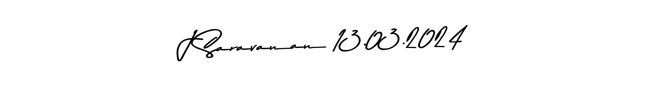 Similarly Asem Kandis PERSONAL USE is the best handwritten signature design. Signature creator online .You can use it as an online autograph creator for name J Saravanan 13.03.2024. J Saravanan 13.03.2024 signature style 9 images and pictures png