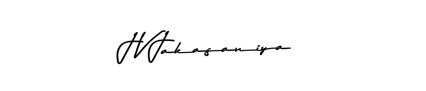 The best way (Asem Kandis PERSONAL USE) to make a short signature is to pick only two or three words in your name. The name J V Jakasaniya include a total of six letters. For converting this name. J V Jakasaniya signature style 9 images and pictures png