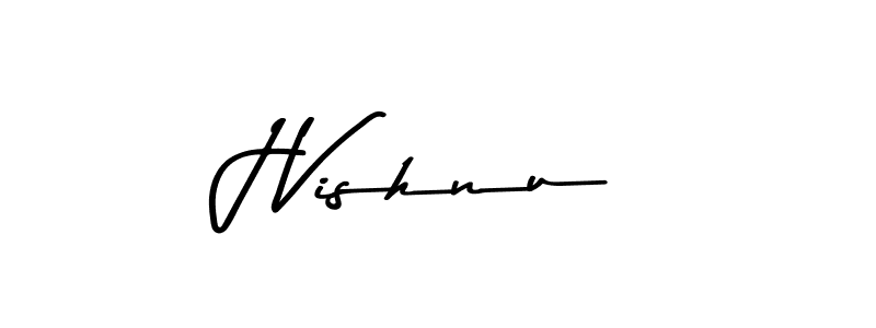 How to make J Vishnu name signature. Use Asem Kandis PERSONAL USE style for creating short signs online. This is the latest handwritten sign. J Vishnu signature style 9 images and pictures png