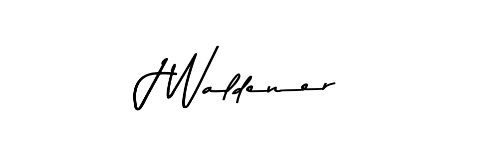 Make a beautiful signature design for name J Waldener. With this signature (Asem Kandis PERSONAL USE) style, you can create a handwritten signature for free. J Waldener signature style 9 images and pictures png