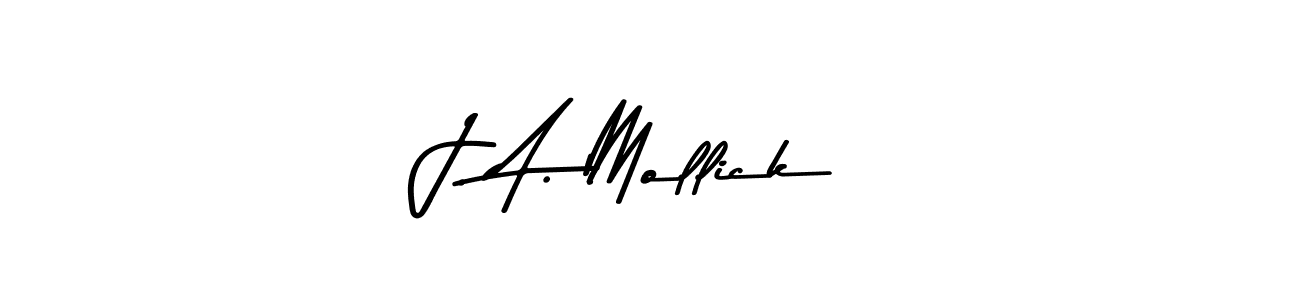 Also You can easily find your signature by using the search form. We will create J. A. Mollick name handwritten signature images for you free of cost using Asem Kandis PERSONAL USE sign style. J. A. Mollick signature style 9 images and pictures png