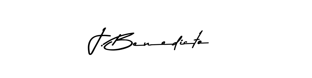 Make a beautiful signature design for name J. Benedicto. With this signature (Asem Kandis PERSONAL USE) style, you can create a handwritten signature for free. J. Benedicto signature style 9 images and pictures png