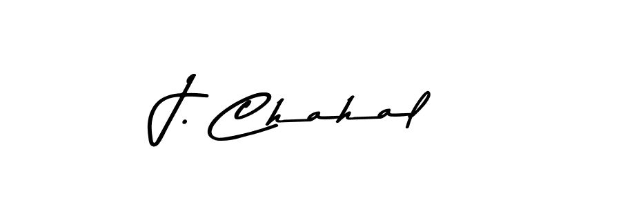 How to make J. Chahal signature? Asem Kandis PERSONAL USE is a professional autograph style. Create handwritten signature for J. Chahal name. J. Chahal signature style 9 images and pictures png