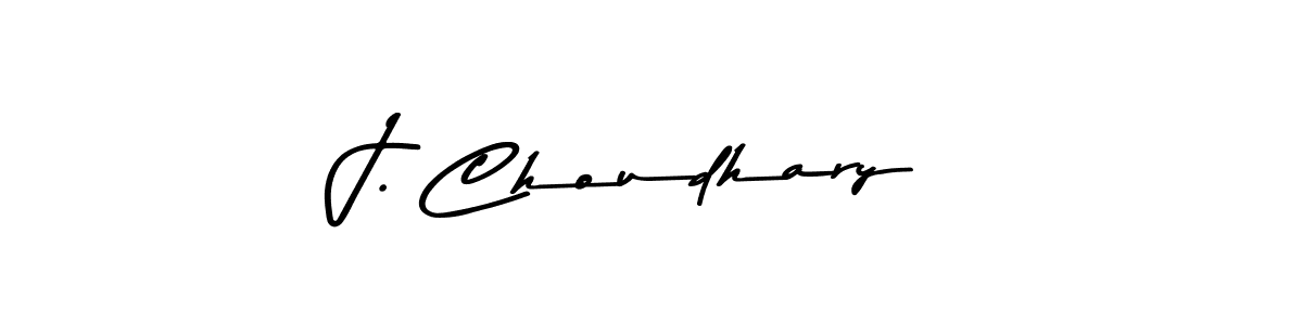 Design your own signature with our free online signature maker. With this signature software, you can create a handwritten (Asem Kandis PERSONAL USE) signature for name J. Choudhary. J. Choudhary signature style 9 images and pictures png