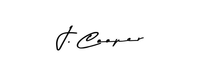 Make a beautiful signature design for name J. Cooper. With this signature (Asem Kandis PERSONAL USE) style, you can create a handwritten signature for free. J. Cooper signature style 9 images and pictures png