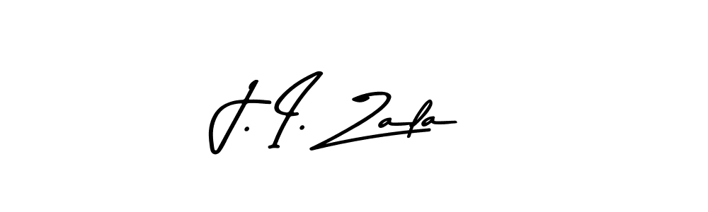 Design your own signature with our free online signature maker. With this signature software, you can create a handwritten (Asem Kandis PERSONAL USE) signature for name J. I. Zala. J. I. Zala signature style 9 images and pictures png