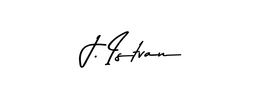 How to make J. Istvan name signature. Use Asem Kandis PERSONAL USE style for creating short signs online. This is the latest handwritten sign. J. Istvan signature style 9 images and pictures png