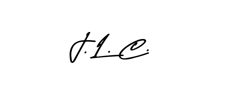 Use a signature maker to create a handwritten signature online. With this signature software, you can design (Asem Kandis PERSONAL USE) your own signature for name J. L. C.. J. L. C. signature style 9 images and pictures png