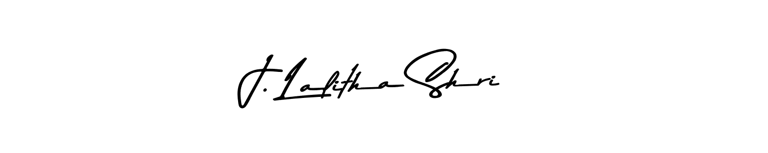 Asem Kandis PERSONAL USE is a professional signature style that is perfect for those who want to add a touch of class to their signature. It is also a great choice for those who want to make their signature more unique. Get J. Lalitha Shri name to fancy signature for free. J. Lalitha Shri signature style 9 images and pictures png