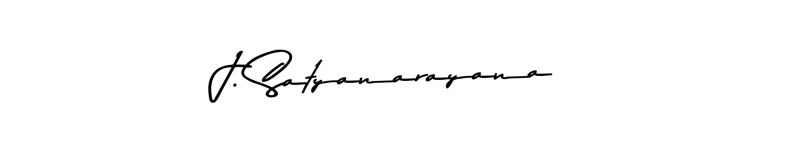 How to make J. Satyanarayana name signature. Use Asem Kandis PERSONAL USE style for creating short signs online. This is the latest handwritten sign. J. Satyanarayana signature style 9 images and pictures png