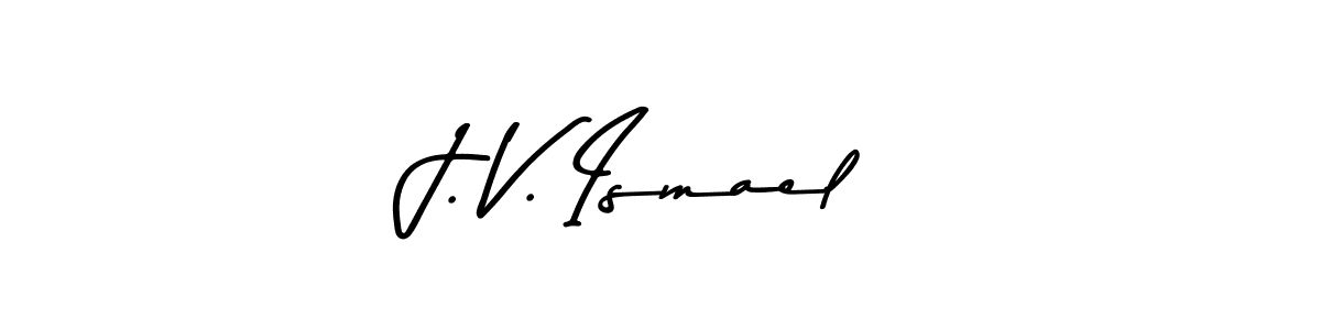 Also You can easily find your signature by using the search form. We will create J. V. Ismael name handwritten signature images for you free of cost using Asem Kandis PERSONAL USE sign style. J. V. Ismael signature style 9 images and pictures png