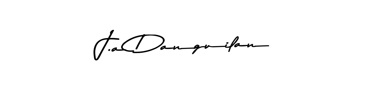 Design your own signature with our free online signature maker. With this signature software, you can create a handwritten (Asem Kandis PERSONAL USE) signature for name J.a Danguilan. J.a Danguilan signature style 9 images and pictures png