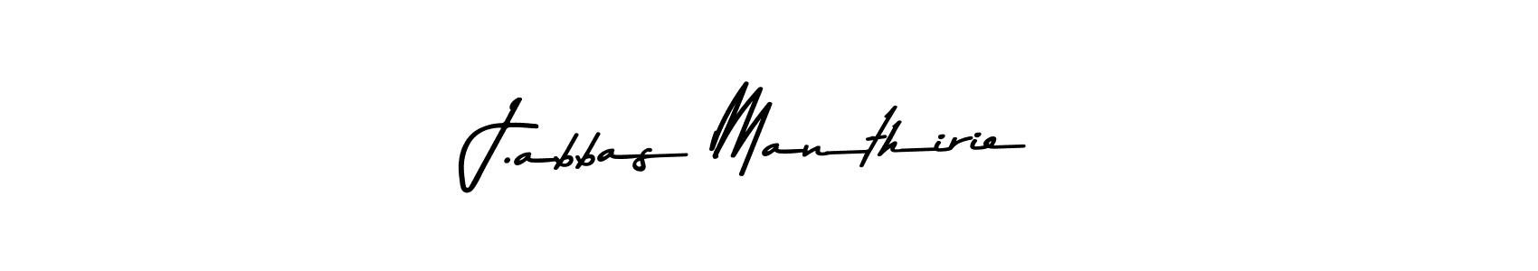 Use a signature maker to create a handwritten signature online. With this signature software, you can design (Asem Kandis PERSONAL USE) your own signature for name J.abbas Manthirie. J.abbas Manthirie signature style 9 images and pictures png