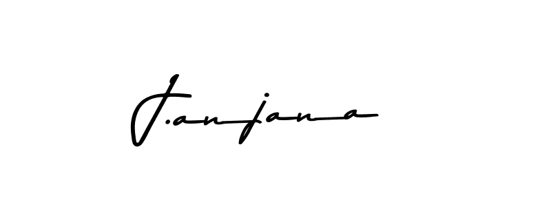 Use a signature maker to create a handwritten signature online. With this signature software, you can design (Asem Kandis PERSONAL USE) your own signature for name J.anjana. J.anjana signature style 9 images and pictures png