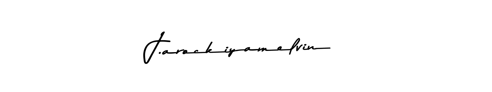 The best way (Asem Kandis PERSONAL USE) to make a short signature is to pick only two or three words in your name. The name J.arockiyamelvin include a total of six letters. For converting this name. J.arockiyamelvin signature style 9 images and pictures png