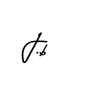 How to make J.b signature? Asem Kandis PERSONAL USE is a professional autograph style. Create handwritten signature for J.b name. J.b signature style 9 images and pictures png