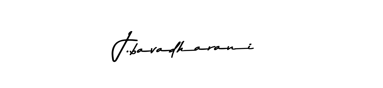 The best way (Asem Kandis PERSONAL USE) to make a short signature is to pick only two or three words in your name. The name J.bavadharani include a total of six letters. For converting this name. J.bavadharani signature style 9 images and pictures png