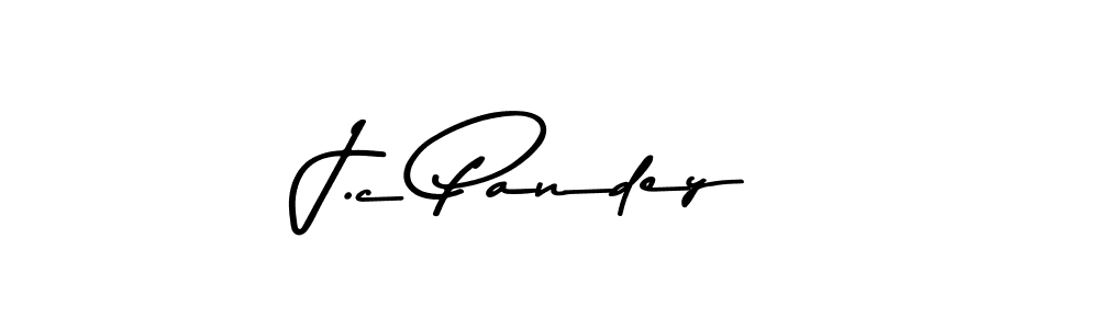 How to make J.c Pandey signature? Asem Kandis PERSONAL USE is a professional autograph style. Create handwritten signature for J.c Pandey name. J.c Pandey signature style 9 images and pictures png