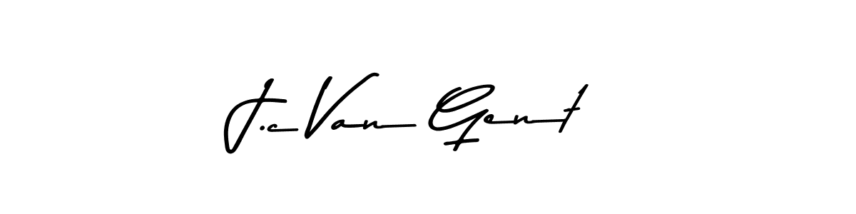 Create a beautiful signature design for name J.c Van Gent. With this signature (Asem Kandis PERSONAL USE) fonts, you can make a handwritten signature for free. J.c Van Gent signature style 9 images and pictures png