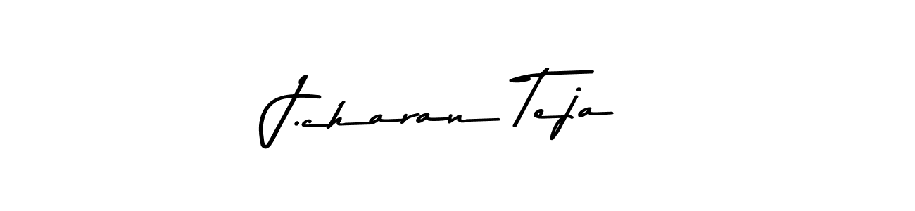 The best way (Asem Kandis PERSONAL USE) to make a short signature is to pick only two or three words in your name. The name J.charan Teja include a total of six letters. For converting this name. J.charan Teja signature style 9 images and pictures png