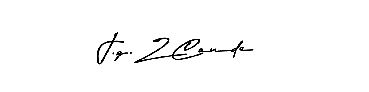 Use a signature maker to create a handwritten signature online. With this signature software, you can design (Asem Kandis PERSONAL USE) your own signature for name J.g. Z Conde. J.g. Z Conde signature style 9 images and pictures png