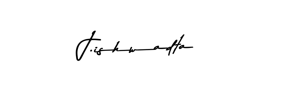 How to make J.ishwadta signature? Asem Kandis PERSONAL USE is a professional autograph style. Create handwritten signature for J.ishwadta name. J.ishwadta signature style 9 images and pictures png