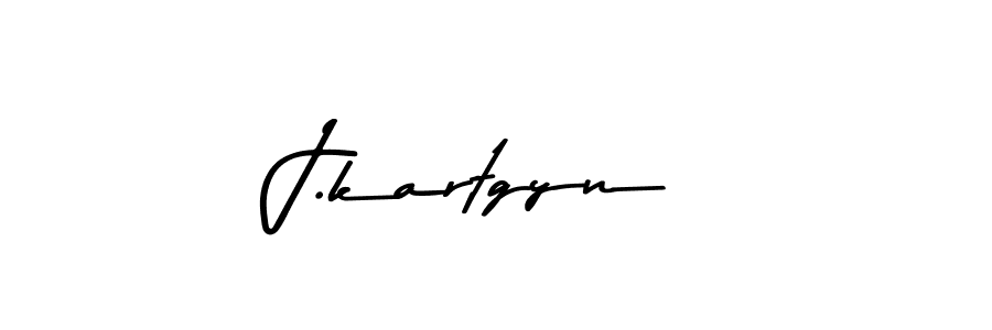 Make a beautiful signature design for name J.kartgyn. With this signature (Asem Kandis PERSONAL USE) style, you can create a handwritten signature for free. J.kartgyn signature style 9 images and pictures png