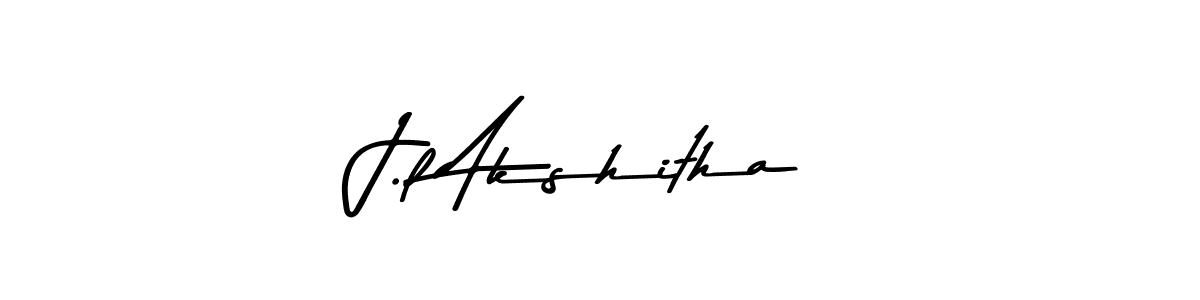 Also You can easily find your signature by using the search form. We will create J.l Akshitha name handwritten signature images for you free of cost using Asem Kandis PERSONAL USE sign style. J.l Akshitha signature style 9 images and pictures png