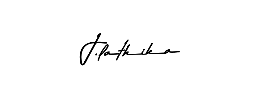 How to make J.lathika signature? Asem Kandis PERSONAL USE is a professional autograph style. Create handwritten signature for J.lathika name. J.lathika signature style 9 images and pictures png