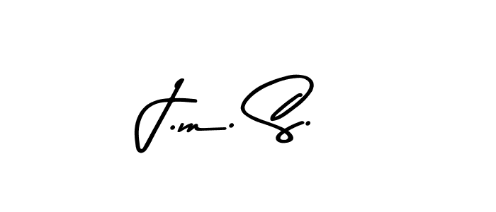 The best way (Asem Kandis PERSONAL USE) to make a short signature is to pick only two or three words in your name. The name J.m. S. include a total of six letters. For converting this name. J.m. S. signature style 9 images and pictures png