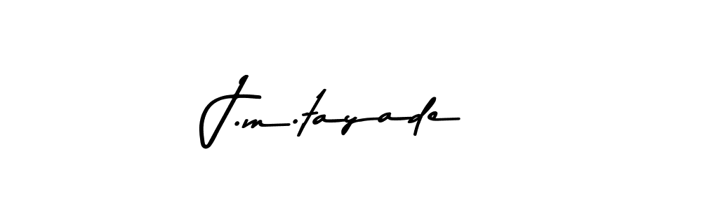 Also You can easily find your signature by using the search form. We will create J.m.tayade name handwritten signature images for you free of cost using Asem Kandis PERSONAL USE sign style. J.m.tayade signature style 9 images and pictures png