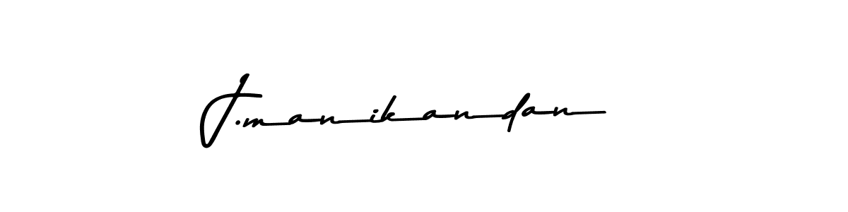 Create a beautiful signature design for name J.manikandan. With this signature (Asem Kandis PERSONAL USE) fonts, you can make a handwritten signature for free. J.manikandan signature style 9 images and pictures png