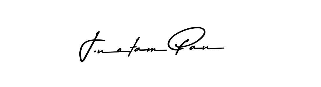 The best way (Asem Kandis PERSONAL USE) to make a short signature is to pick only two or three words in your name. The name J.netam Pan include a total of six letters. For converting this name. J.netam Pan signature style 9 images and pictures png