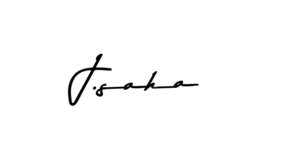 Create a beautiful signature design for name J.saha. With this signature (Asem Kandis PERSONAL USE) fonts, you can make a handwritten signature for free. J.saha signature style 9 images and pictures png