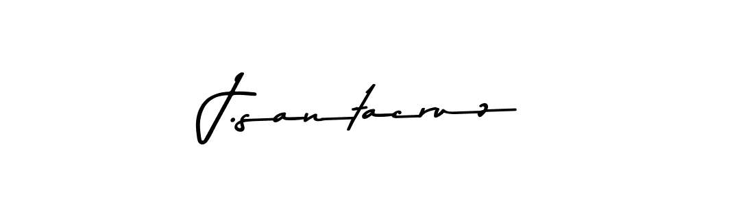 Create a beautiful signature design for name J.santacruz. With this signature (Asem Kandis PERSONAL USE) fonts, you can make a handwritten signature for free. J.santacruz signature style 9 images and pictures png