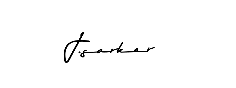 How to make J.sarker name signature. Use Asem Kandis PERSONAL USE style for creating short signs online. This is the latest handwritten sign. J.sarker signature style 9 images and pictures png