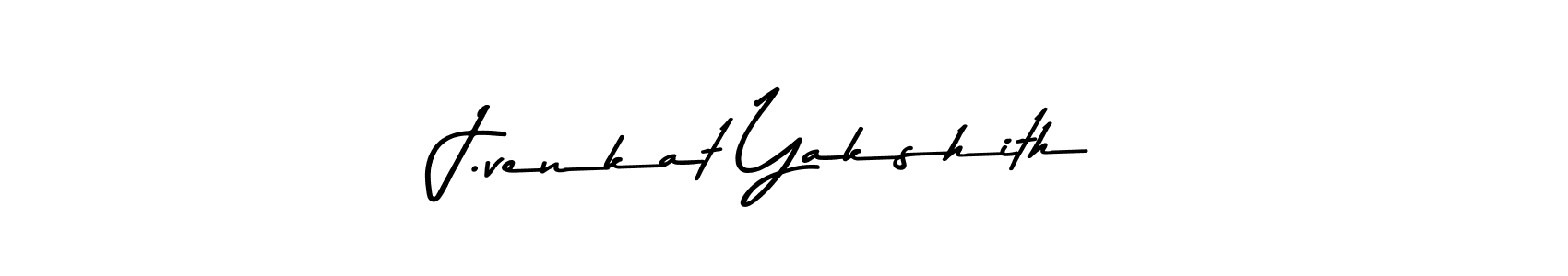 J.venkat Yakshith stylish signature style. Best Handwritten Sign (Asem Kandis PERSONAL USE) for my name. Handwritten Signature Collection Ideas for my name J.venkat Yakshith. J.venkat Yakshith signature style 9 images and pictures png