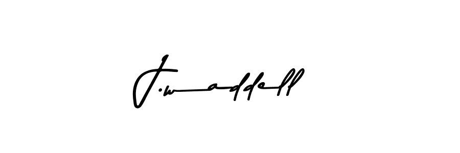 Design your own signature with our free online signature maker. With this signature software, you can create a handwritten (Asem Kandis PERSONAL USE) signature for name J.waddell. J.waddell signature style 9 images and pictures png