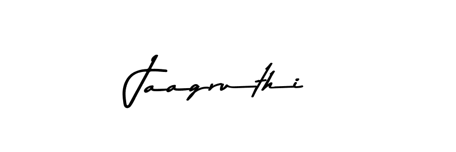 How to make Jaagruthi name signature. Use Asem Kandis PERSONAL USE style for creating short signs online. This is the latest handwritten sign. Jaagruthi signature style 9 images and pictures png