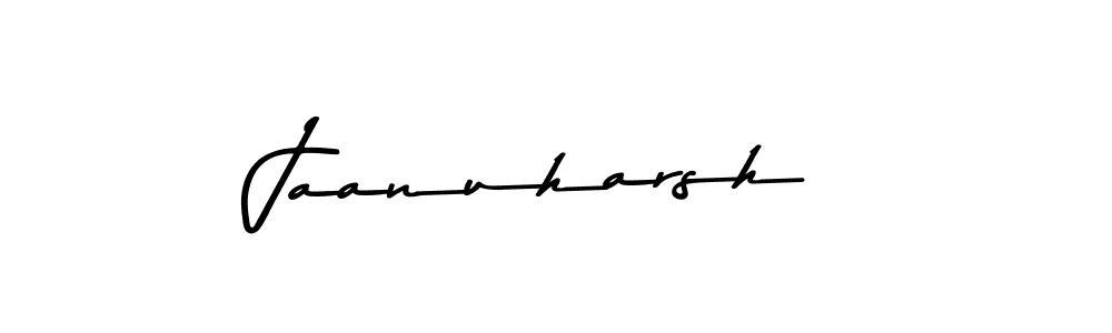 How to make Jaanuharsh name signature. Use Asem Kandis PERSONAL USE style for creating short signs online. This is the latest handwritten sign. Jaanuharsh signature style 9 images and pictures png