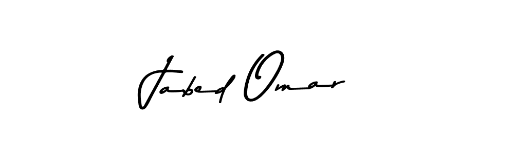 How to make Jabed Omar name signature. Use Asem Kandis PERSONAL USE style for creating short signs online. This is the latest handwritten sign. Jabed Omar signature style 9 images and pictures png