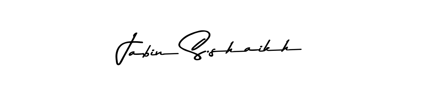 How to make Jabin S.shaikh signature? Asem Kandis PERSONAL USE is a professional autograph style. Create handwritten signature for Jabin S.shaikh name. Jabin S.shaikh signature style 9 images and pictures png