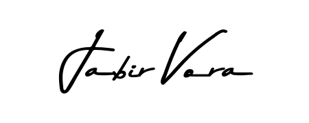 Make your name Jabir Vora memorable on every contract using Asem Kandis PERSONAL USE autograph style. Instant transparent background export available. Jabir Vora signature style 9 images and pictures png