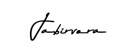 Jabirvora stylish signature style. Best Handwritten Sign (Asem Kandis PERSONAL USE) for my name. Handwritten Signature Collection Ideas for my name Jabirvora. Jabirvora signature style 9 images and pictures png