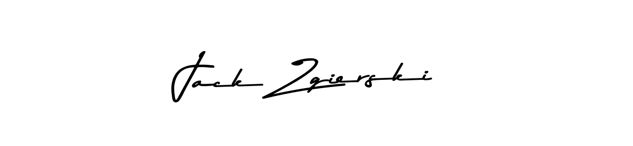 Use a signature maker to create a handwritten signature online. With this signature software, you can design (Asem Kandis PERSONAL USE) your own signature for name Jack Zgierski. Jack Zgierski signature style 9 images and pictures png