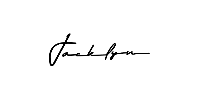 Create a beautiful signature design for name Jacklyn. With this signature (Asem Kandis PERSONAL USE) fonts, you can make a handwritten signature for free. Jacklyn signature style 9 images and pictures png