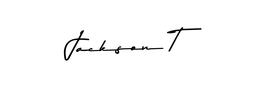 Design your own signature with our free online signature maker. With this signature software, you can create a handwritten (Asem Kandis PERSONAL USE) signature for name Jackson T. Jackson T signature style 9 images and pictures png