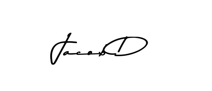 Jacob D stylish signature style. Best Handwritten Sign (Asem Kandis PERSONAL USE) for my name. Handwritten Signature Collection Ideas for my name Jacob D. Jacob D signature style 9 images and pictures png